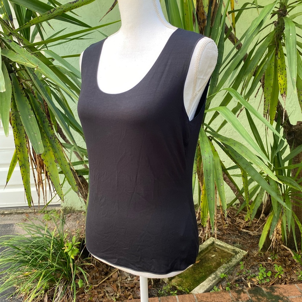 Armani Collezioni Black Tank Top
